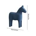 thumbnail image 2 of Modern Minimalist Wooden Horse Decor - Creative Wood Horse Statue Ornament for Home Living Room TV Stand Coffee Table Decor, Rustic Wooden Horse Figurine for Indoor Desktop Art Decor Gift, Blue, 2 of 7