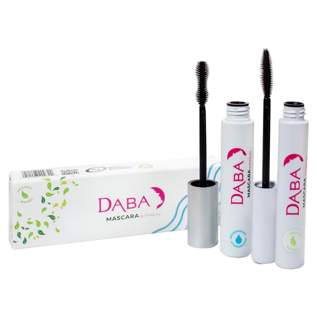 DABALASH Daba Duo – Waterproof Mascara & Gentle Vegan Mascara – Length & Volume for Lashes – Very Black – 0.45 oz & 0.3 oz