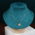 thumbnail image 4 of Soporte de exhibición de collares de joyería de terciopelo metálico deevoka, colgador, regalo Estilo06, 4 of 9