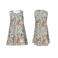 thumbnail image 7 of Fotbe Funny Chicken Pattern Women’s Summer Tank Midi Dress – Sleeveless A-Line Dress, Floral T-Shirt Dress, Casual Flowing Beach Sundress, 7 of 7
