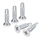 thumbnail image 1 of Uxcell #8 x 3/4" Tornillos blancos autorroscantes, paquete de 20, tornillo de cabeza plana Phillips para metal a madera, 1 of 5