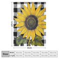 thumbnail image 4 of Chilfamy Sunflower Blanket Super Soft Flannel  Throw Blankets Fall Farm Flower Black White Buffalo Plaid Blanket Lightweight Cozy Warm Fuzzy  Blankets for Couch Bed Sofa 50x60inch, 4 of 6