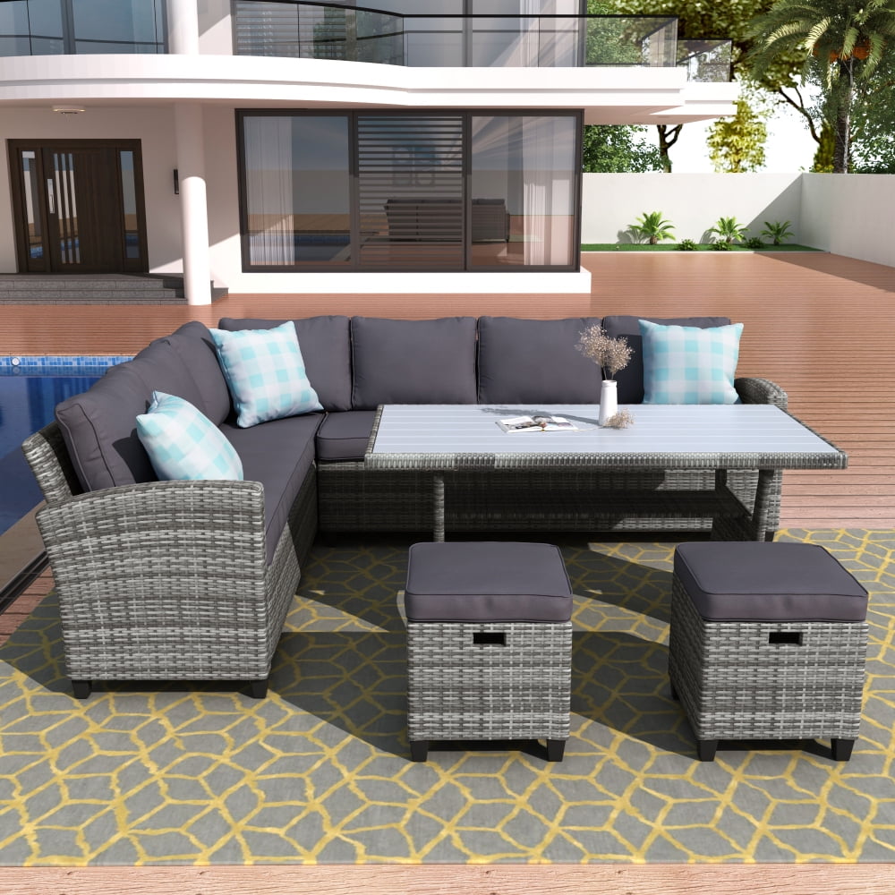 Patio Furniture Set, 5 Piece Outdoor Conversation Set All ...