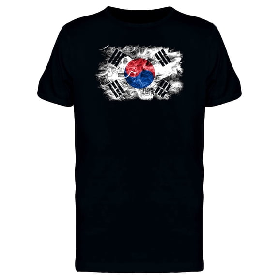 South Korea Smoky Flag T-Shirt Men -Image by Shutterstock, Male 3X-Large