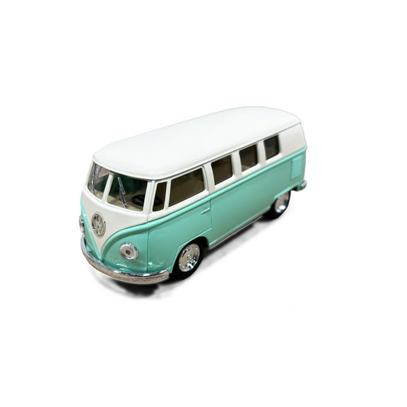 1962 Volkswagen Classical Bus, Pastel Green - Kinsmart 5377DY - 1/32 Scale Diecast Model Car