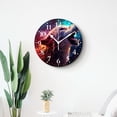 thumbnail image 4 of 16 Inch Wall Clock Battery Operated Silent Clock Decorative for Office, Kitchen, Outdoor, Living Room，Wolf and Starry Night Sky Multicolor, 4 of 4