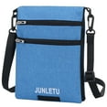 thumbnail image 3 of JUNLETU Travel Neck Pouch Neck Wallet Stash Passport Holder for Men and Women, 3 of 7