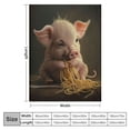 thumbnail image 4 of Orinice Cute Pig Blanket Flannel Throw Blanket for Gifts for Women Men Girls Boys All Seasons Super Soft Cozy Plush Throws Blanket for Couch Sofa Bed Office  50x60in, 4 of 6