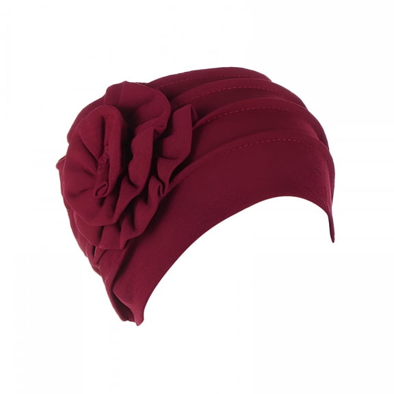 TELOLY Headbands for Women Ethnic Floral Hair Cover Wrap Turban Headwear Turban Cap for Women Cancer Head Hat Cap Hair Accessories for Women A   One Size