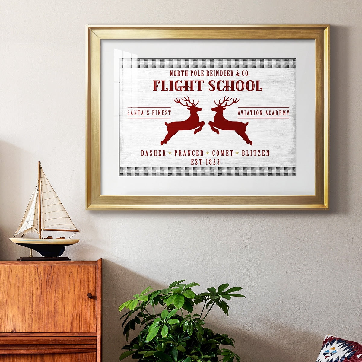 Flight School Premium Framed Print - Ready to Hang