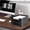 Black, variant on PU Leather Letter Tray - Load Documents Trays Front for Office Desktop Organizer - Desk Magazine, File, A4 Paper Holder - Paper Document File Holder Drak Brown