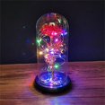 thumbnail image 1 of Romantic Glass Rose Flower Wedding LED Light Decoration Valentine‘s Day Gift, 1 of 2