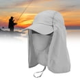 thumbnail image 3 of Sombrero de protección solar del Sombrero de Senderismo Con Tela de Malla, Diseño de Borde Curvo, Tela de Poliéster Transpirable, Cubierta Facial Desmontable, Para Pesca Al Aire, 3 of 7