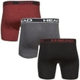 thumbnail image 3 of HEAD Mens Performance Boxer Briefs - 6-Pack Mystery Colors Stretch Underwear Breathable No Fly Up to Size 5X, 3 of 8