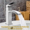 thumbnail image 2 of Robinet Salle Bain,Robinet Lavabo En Laiton,Robinet Salle De Bain Mitigeur Monocommande Pour Lavabo D'eau Froide Et Chaude Avec Tuyau Flexible Robinet, 2 of 5