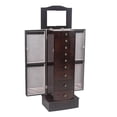 thumbnail image 4 of Jewelry Cabinet Box Storage Chest Necklace Wood Walnut Stand Organizer, 4 of 11