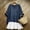Navy, variant on Asgosdo Womens 2 Piece Linen Blend Outfit Oversized Short Sleeve Top Ruffle Mini Skirt Casual Set