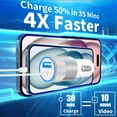 thumbnail image 7 of mistyhony Fast Car Charger,4.8A Dual USB Power Fast Charging Cigarette Lighter+6FT Coiled Cable Compatible with iPhone 14 13 12 11 Pro Max XS Mini XR X 8 SE iPad, 7 of 7