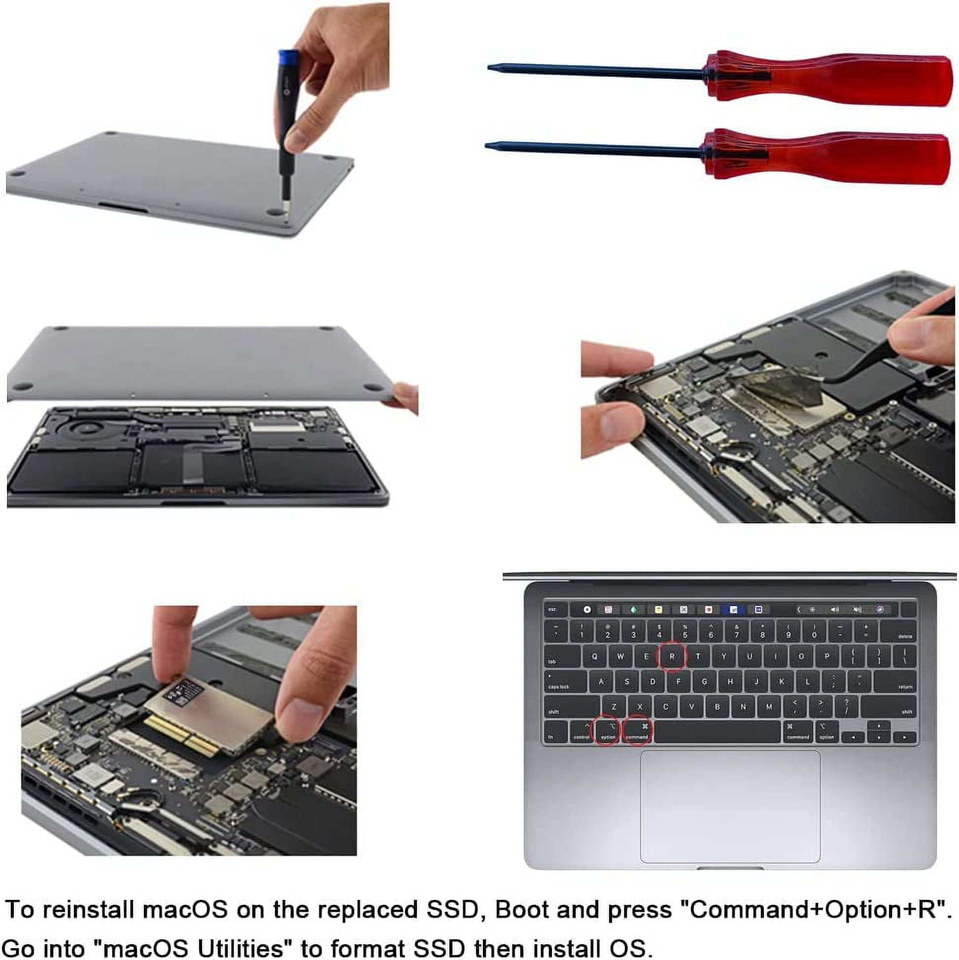 Dogfish 512GB SSD for MacBook PCIe Gen3x4 M.2 NVMe, Internal Solid State Drive Upgrade for MacBook Pro A1708 (2016-2017)