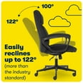 thumbnail image 6 of Serta Hannah Executive Office Chair, Ergonomic Lumbar Support, Firm Seat Cushion, Deep Body Pillows, Charcoal Gray, 6 of 12