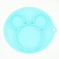 thumbnail image 3 of Children Silicone Plate Bowl With Suction Cup Feeding Dishes Tableware Food Cont, 3 of 5