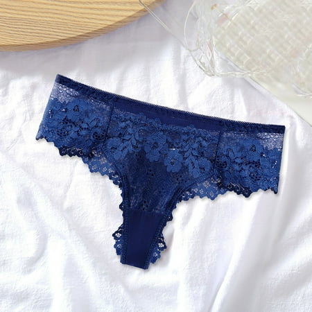 

NEGJ Womens Thong Lace Panties Breathable Thong Panties