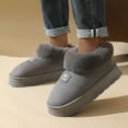 thumbnail image 2 of Platform Winter Snow Boots for Women In Cold Weather Fashion Casual Fleece Lined Warm Fuzzy Plush Slip on Ankle Booties, 2 of 7
