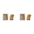 thumbnail image 1 of (2-Pack) Rinsvye Diy Baking Moulds Wooden Pie Crust Ready Made Cookie Moulds Embossing Shape and Store Craft Decorative Baking Tools Turtle Sandwich for Christmas Thanksgiving Christmas Kitchen, 1 of 7