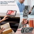 thumbnail image 4 of Magnetic Case for iPhone 11, Support Car Mount, Compatible with Magsafe, with Built-in Invisible Kickstand, Slim Hybrid Shockproof Protective Phone Cover for iPhone 11, Gray, 4 of 8