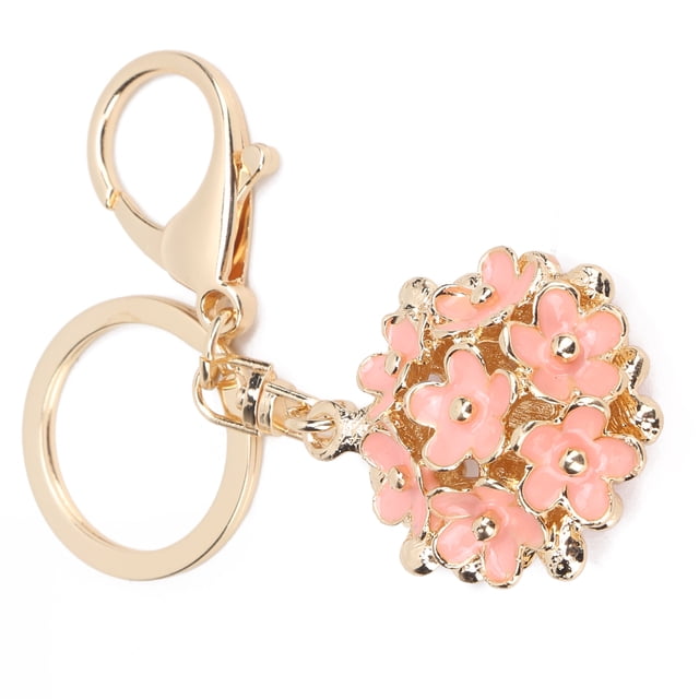Emoshayoga llavero colgante Cadena de Llaves con Gancho Pequeña Daisy para Mochila Bolso de Mano Monedero Decoración Interior de Coche Rosa