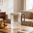 thumbnail image 4 of Aodebiao Large Capacity Cold Water Pitcher with Leak-Proof Lid and Filter Spout, Refrigerator Juice Pitcher for Infused Water, Plastic Beverage Dispenser for Home Kitchen and Living Room, 4 of 6
