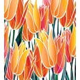 thumbnail image 3 of Ambesonne Orange Duvet Cover Sets, Floral Tulip Garden, 2-Twin, Orange, 3 of 4