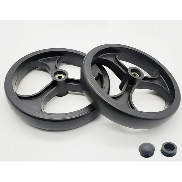 Remplacement de Déambulateur à Rouleau 8 Pouces Roue Arrière, Assemblage de Roue Arrière à Rouleau Robuste, Roue Solide 8 Pouces, Roue à 3 Nervures 8 Pouces, Pièces Universelles, MDS86800XWRW, Mds86825rw, 9501a75008.