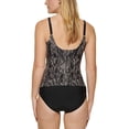 thumbnail image 2 of Calvin Klein Women's Printed Twist Tummy Control Tankini Top Swimsuit Brown Size S, 2 of 2
