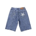 thumbnail image 5 of Corteiz Alcatraz jeans estrella chaqueta bordada high street retro pantalones cortos desgastados pantalones cinco cuartos de moda, 5 of 5