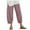 Red, variant on Leesechin Women's Plaid Wide Leg Culotte Pants Gingham High Elastic Waisted Cropped Palazzo Pants with Pockets