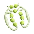 thumbnail image 4 of Bunblic 9 Wheels Muscle Roller Arm Leg Massager Multifunctional Elastic Bracket Circular Leg Clamp Clamp Leg Roller for Household Gym Green, 4 of 8