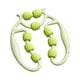 thumbnail image 4 of Masajeador de piernas con rodillo muscular de 9 ruedas, multifuncional, circular, con abrazadera para piernas. Verde, 4 of 9