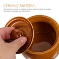 thumbnail image 3 of Phenofice 500ml Clay Soup Pot With Lid, Brown Ceramic Stew Jar For Home And Commercial Use, 3 of 8