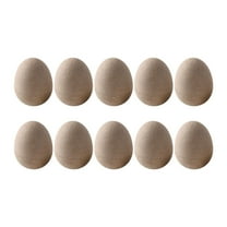 Yunhgft 10Pcs Paper Mache Eggs, Fillable Easter Eggs DIY Games for Painting Empty Easter