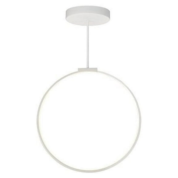 PD82524-WH-Kuzco Lighting-Cirque - 36W LED Pendant-24 Inches Tall and 0.75 Inches Wide-White Finish