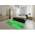 thumbnail image 5 of Ahgly Company Machine Washable Indoor Rectangle Transitional Neon Green Area Rugs, 6' x 9', 5 of 7