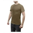 thumbnail image 4 of Rothco Solid Color T-Shirt with Cotton / Polyester Blend,Brown, 4 of 4