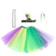thumbnail image 1 of 1 juego de accesorios para disfraz de Mardi Gras, falda de tutú, diadema con plumas falsas, máscara, collar y pendientes de cuentas de Mardi Gras para mujeres y niñas, 1 of 8