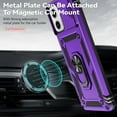 thumbnail image 5 of Allytech Rotatable Kickstand Case for Motorola Moto G Power 5G 2023 - Military Grade Drop Protection - Slide Camera Cover - Heat Dissipation - Anti-Scratch Case Support Magnetic Car Mount, Purple, 5 of 8