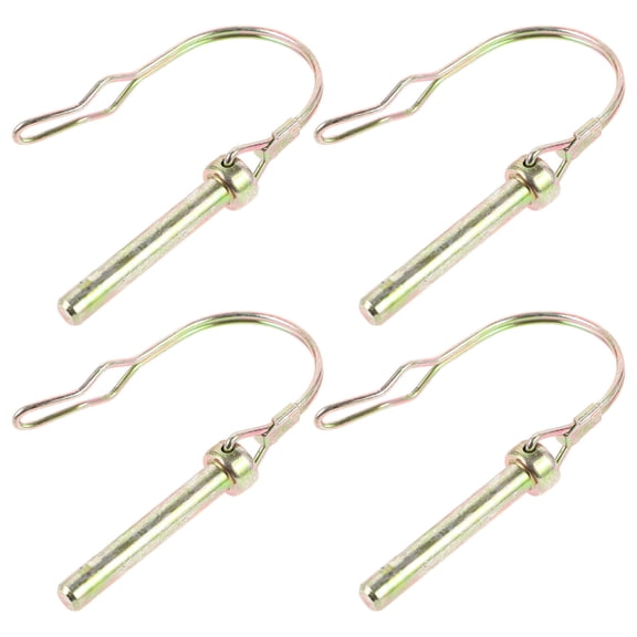 WASHWEPE D-Shaped Carbon Steel Trailer Coupler Pin, Golden, Heavy Duty, Reliable Lock, Mechanical