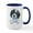 White/Navy Inside, variant on CafePress - Black Parti Cockapoo Lined Mugs - 15 oz Ceramic Large White Novelty Mug