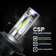 thumbnail image 4 of LED Headlight Bulbs H11 H7 50W 8000LM 6000K White Universal Fit 12V 24V 2 Pack, 4 of 10