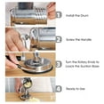 thumbnail image 6 of THLKIF 5-in-1 Stainless Steel Rotary Cheese Grater and Vegetable Slicer, with 5 Interchangeable Blades, Manual Kitchen Shredder for Cheese, Fruits, Vegetables, and Nuts, 6 of 7