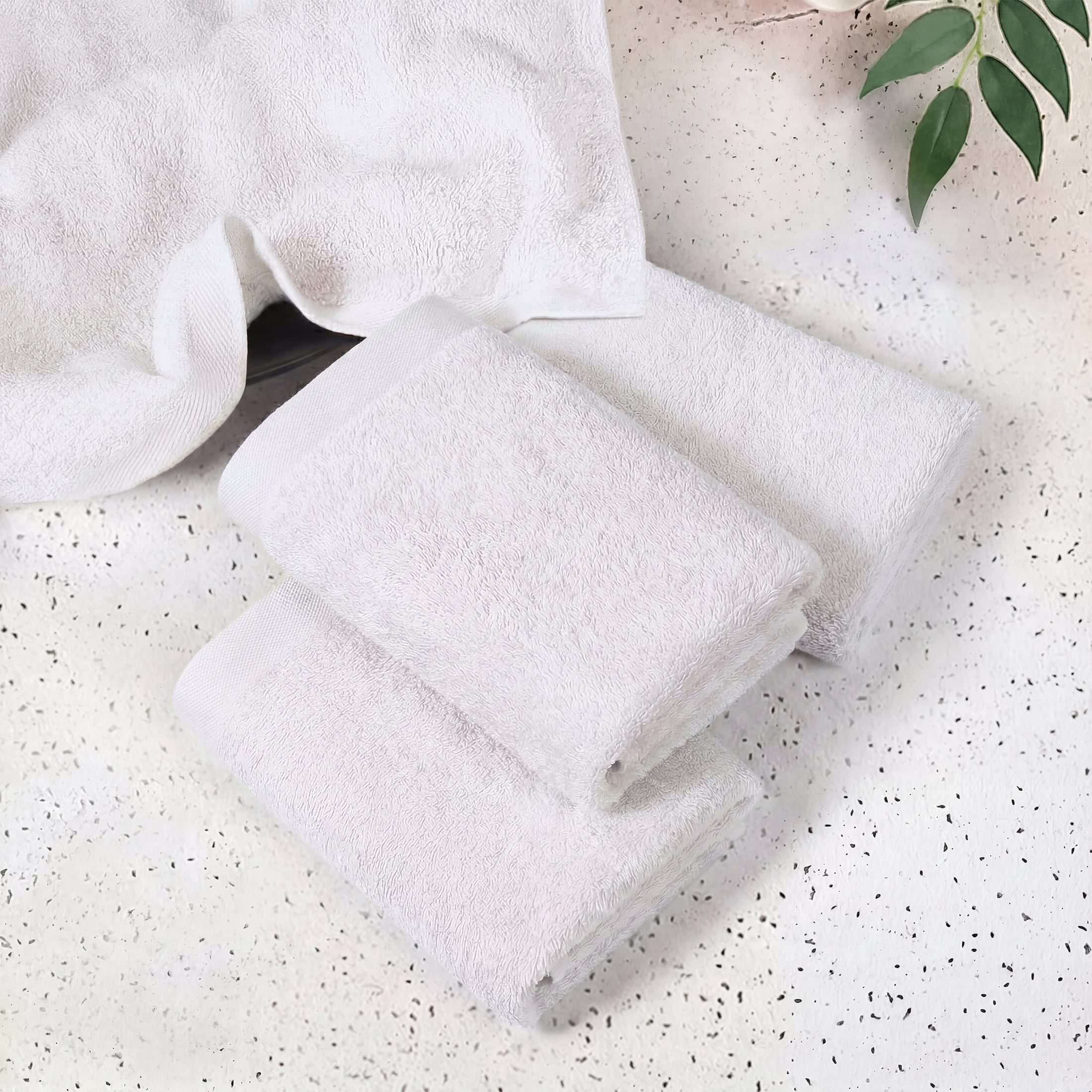 YOOFOSS Luxury Bamboo Baby Washcloths Towel Set 12 Pack 10x10inch Face towels for Bathroom-Hotel-Spa-Kitchen Multi-Purpose Fingertip Towels & Hand Towels